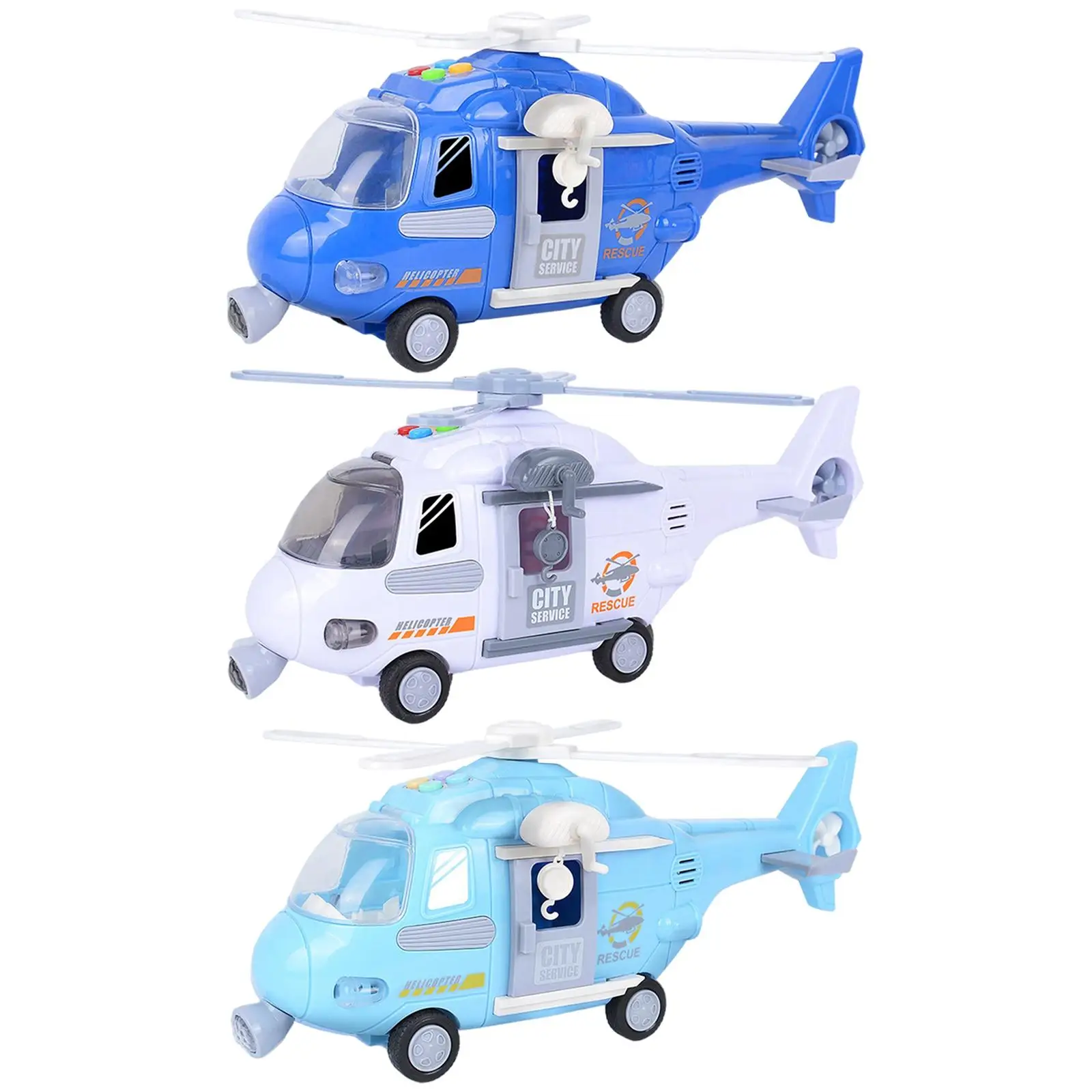 

Simulation Helicopter Sound Pullback Helicopter Toy for Educational Toy Colorful Lights Age 3+