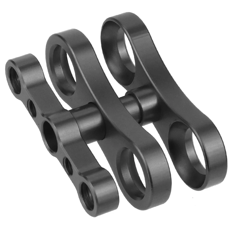 

Hot 2X Tripod Butterfly Clip Clamp 1Inch Ball Joint Arm 1/4 3/8 Mount For Gopro Cameras Underwater Diving Lights Torch