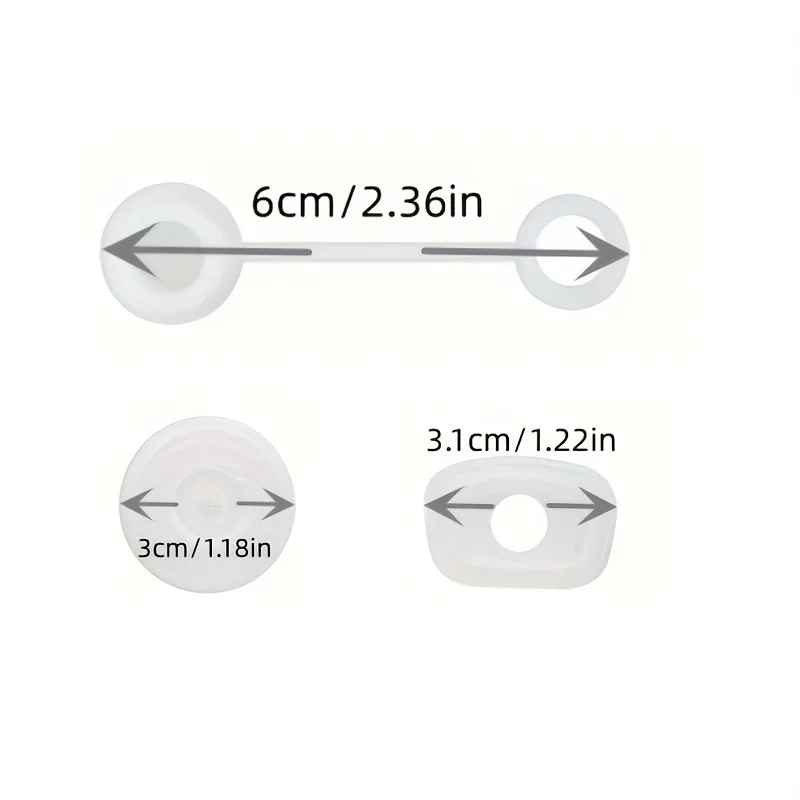 6 шт. многоразовые силиконовые наконечники для трубочек 30 и 40 унций