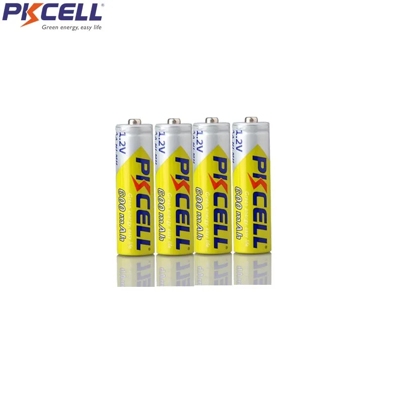 

Аккумуляторные батареи PKCELL AA NIMH, 600 мАч, 1,2 в, 4 шт.