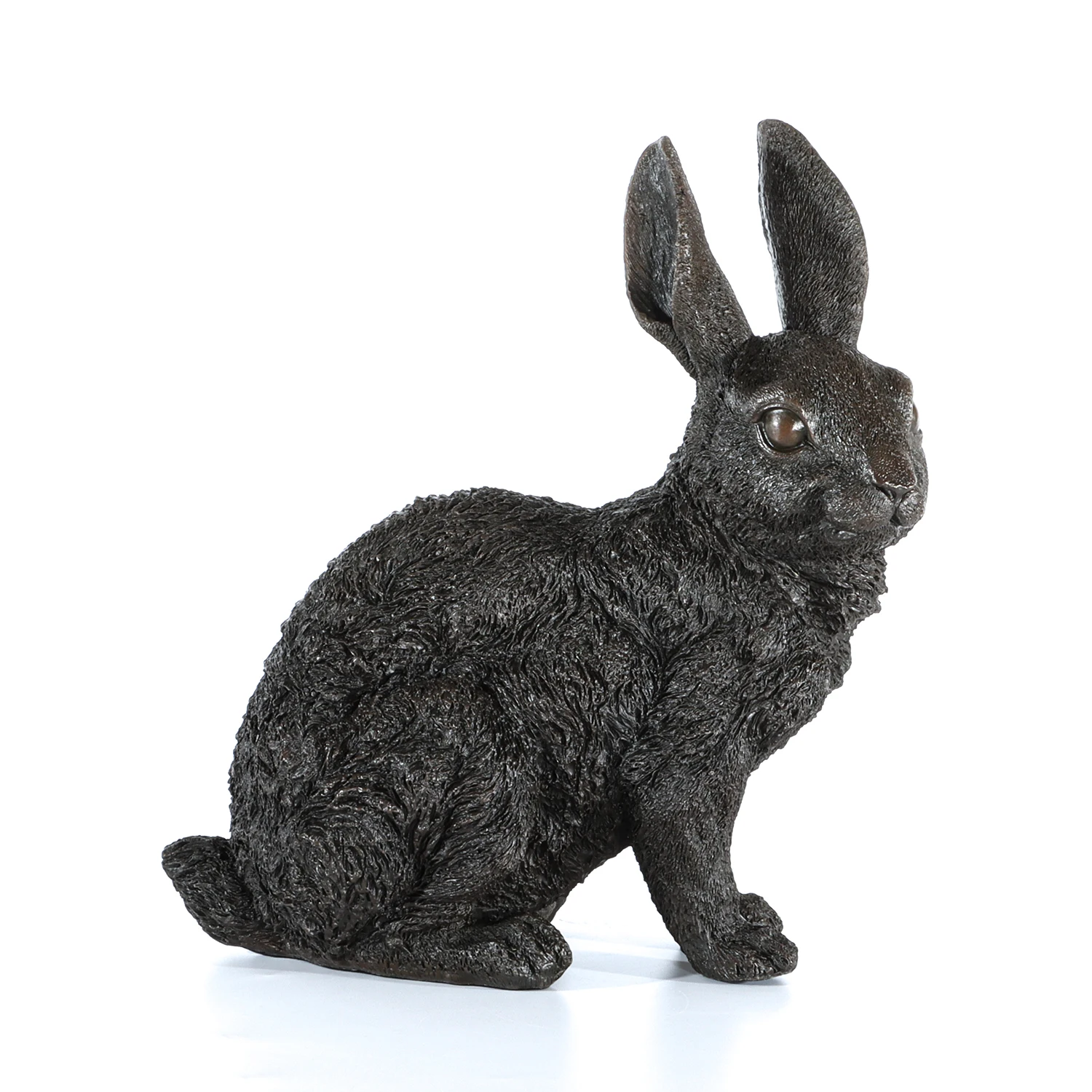 

Rabbit Statue Real Bronze Chinese Zodiac Animal Hare Feng Shui Sculpture Figurine Art Home Office Decor Ornament
