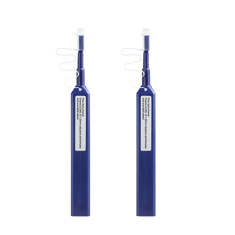 2Pcs SC/FC/ST 2.5mm LC/MU 1.25mm Fiber Optic Cleaning Pen One-Click Cleaning Fiber Cleaner Tools Optical Fiber Connector Cleaner