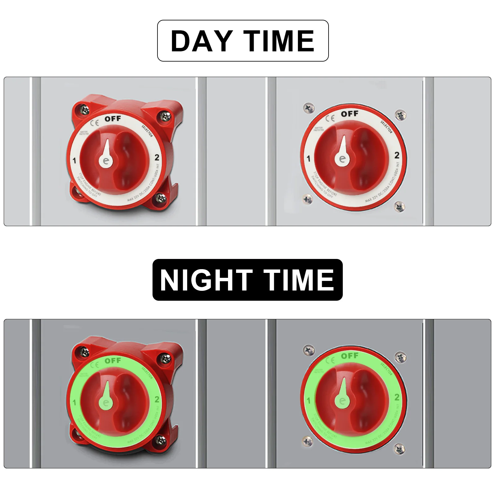 3-позиционный переключатель аккумулятора серии e с изолятором AFD 350 А 32 В