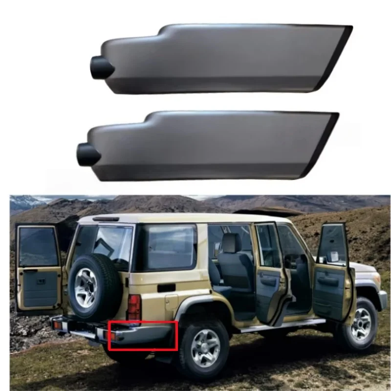 Фото Защита углов автомобиля с подсветкой для Landcruiser LC70 78 LC76 HZJ76 LC79 (2007-2021) – Задние угловые накладки для внедорожников (В НАЛИЧИИ) №2