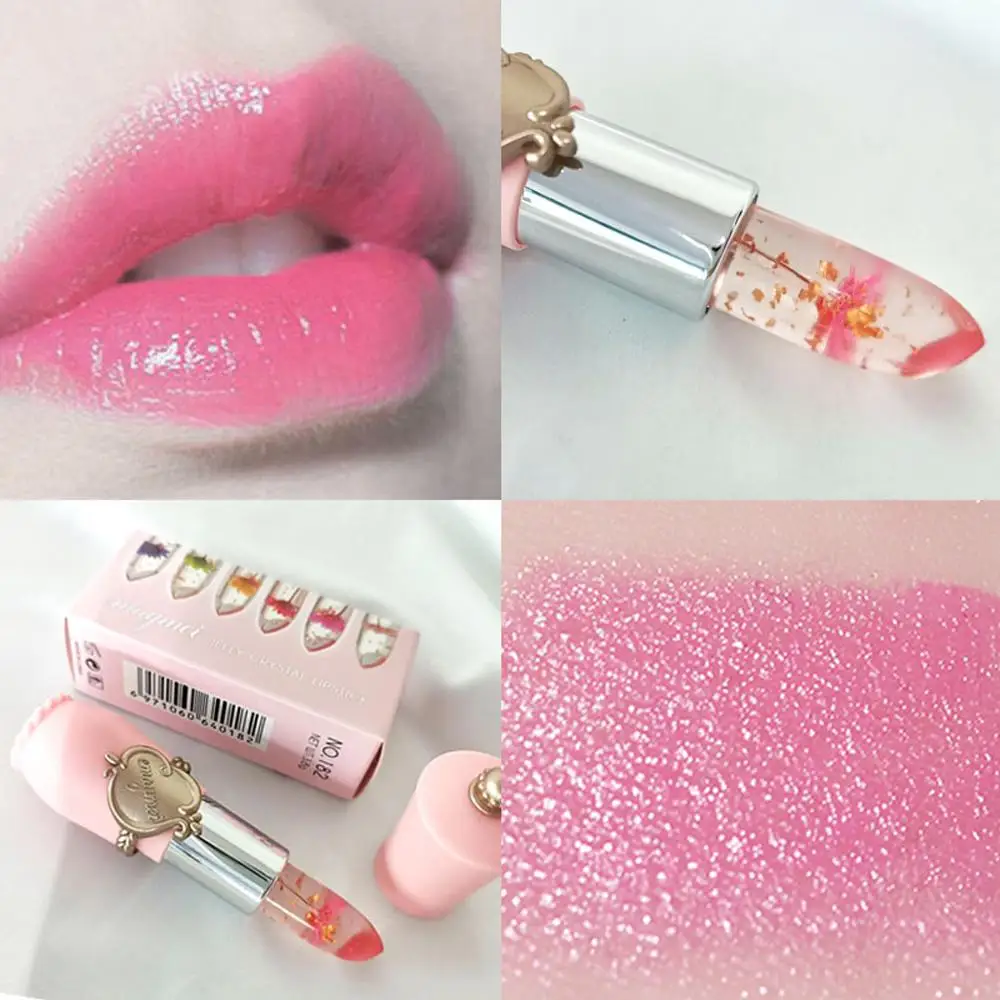 

Transparent Jelly-like Lipstick Temperature Change Non-stick Cup Long Lasting Moisturizing Lip Balm Makeup Cosmetics For Women