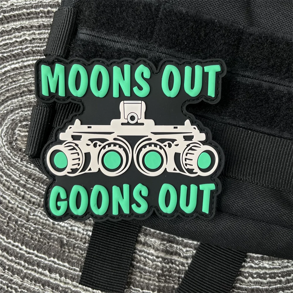 Приспособление ночного видения 3D нашивка из ПВХ для одежды нашивки на липучке