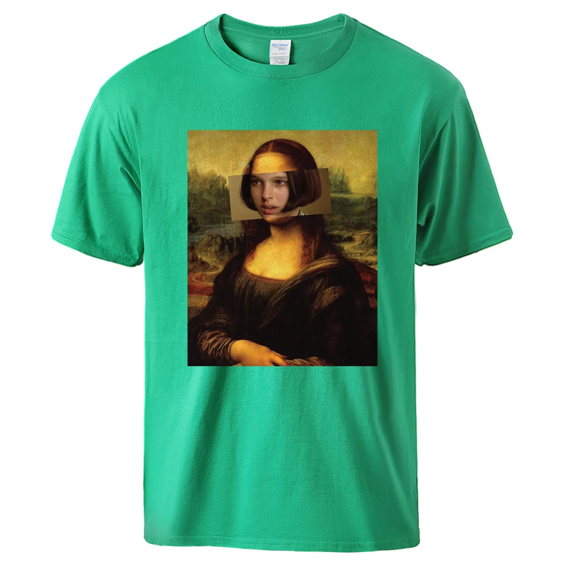 

Mona Lisa Pulp Fiction Tshirt Man Causal Short Sleeve Tops Tees Tshirt 2022 Summer 100% Cotton Male Tee Vintage Movie Print Top