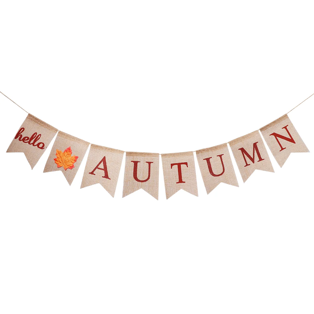 

1PC Fall Decorations Thanksgiving Bunting Linen Banner for Thanksgiving Thanksgiving Party Garland Fall Party Decoration