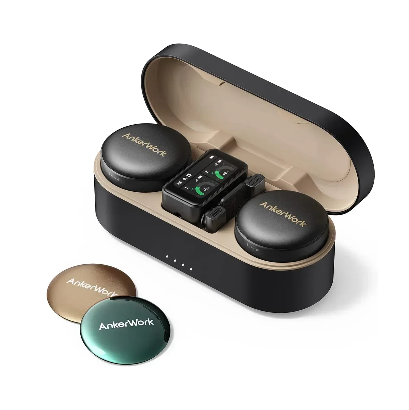 ANKER AnkerWork M650 Беспроводной петличный микрофон Pro с шумоподавлением и сменными