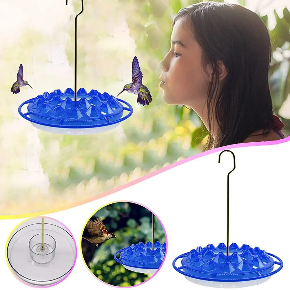 

Hanging Hummingbird Feeder With Hook Outdoor Round Bird Feeder For Yard Garden Decoration