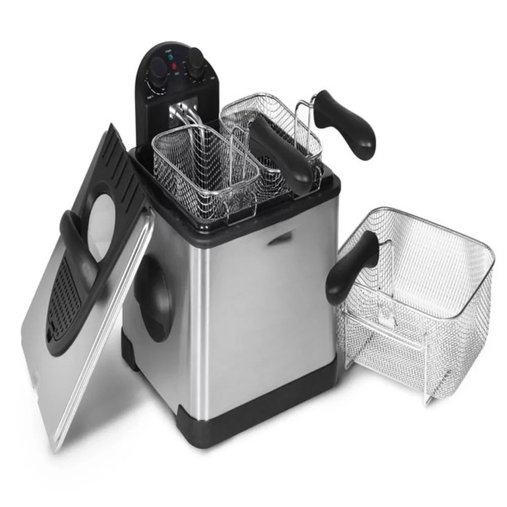 

Dual Deep Fryer with 3 baskets EDF-401T