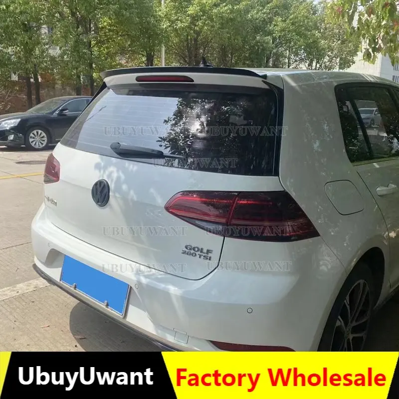 

For Volkswagen Golf 7 7.5 VII MK7 MK7.5 TSI TDI ABS Glossy Black Maxton Style Rear Roof Spoiler Wing