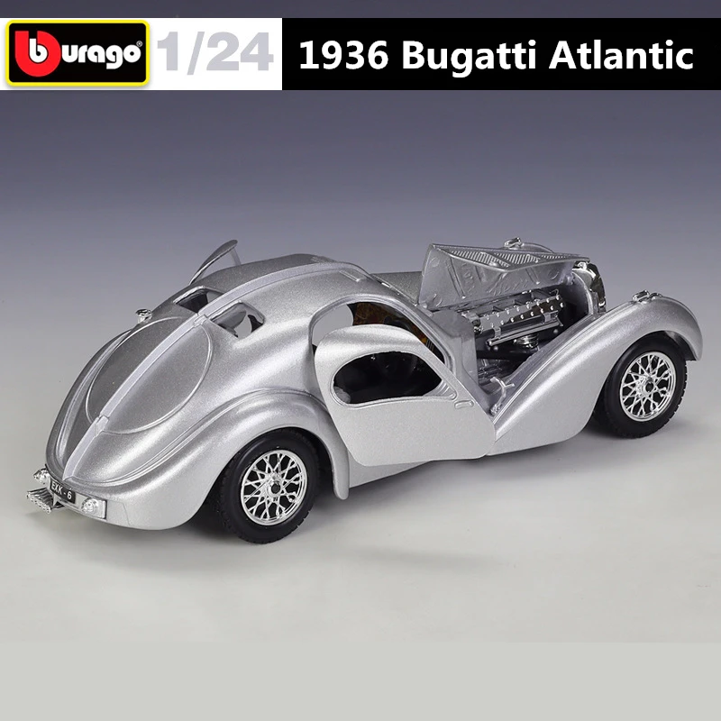 

Bburago 1:24 1936 Bugatti 57SC Atlantic Alloy Classic Car Model Diecasts Metal Toy Vehicles Car Model Collection Childrens Gifts