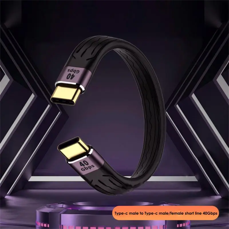 

Fpc Flexible Cable Fast Charging Cable Pd100w 5a Data Cable 4k@60hz 10gbps Cable Laptop Accessories 4k Type-c Usb-c Hub Soft New