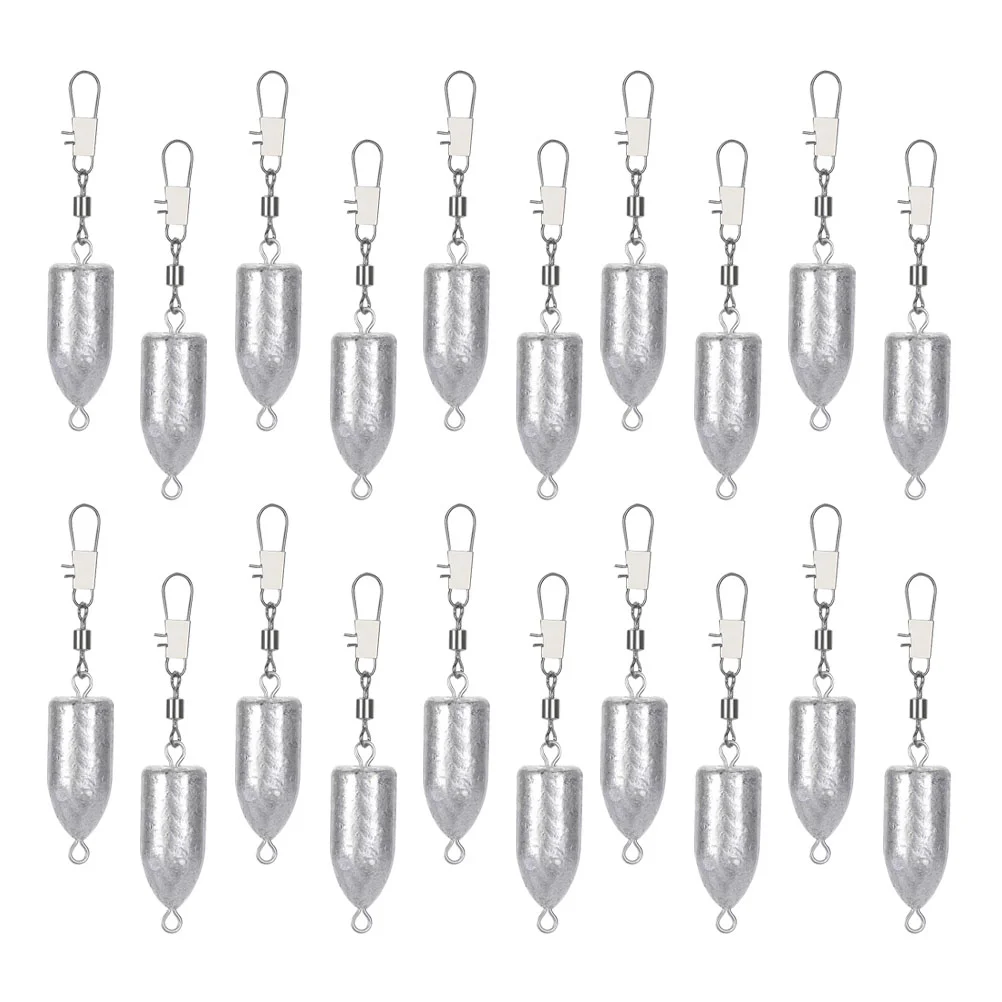

20pcs Portable Fishing Lead Weights Fishing Tackles Fishing Lure Sinkers