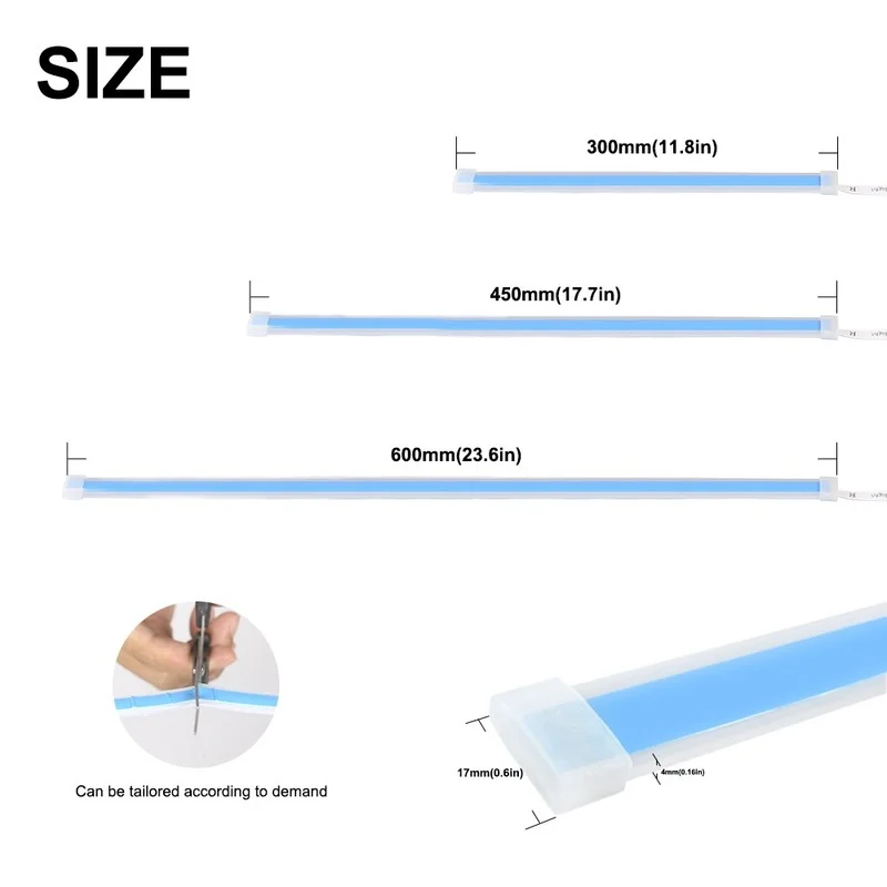 2 шт. гибкие светодиодные ленты для дневных ходовых огней