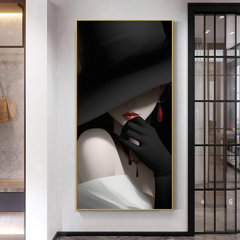 

Женские плакаты с шляпой SELFLESSLY ART