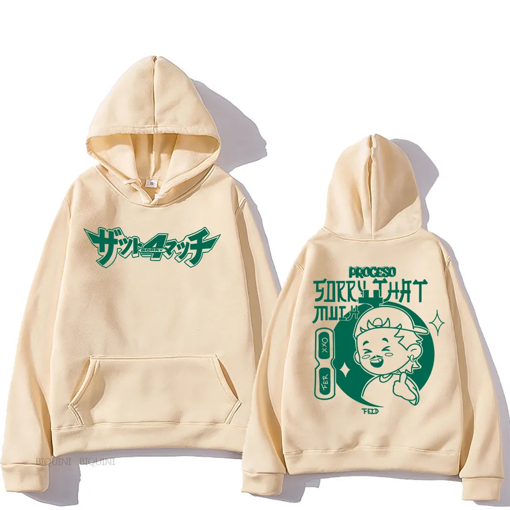 Frexxo Feid SORRY 4 THAT MUCH толстовки флисовые зимние с длинными рукавами Sudaderas