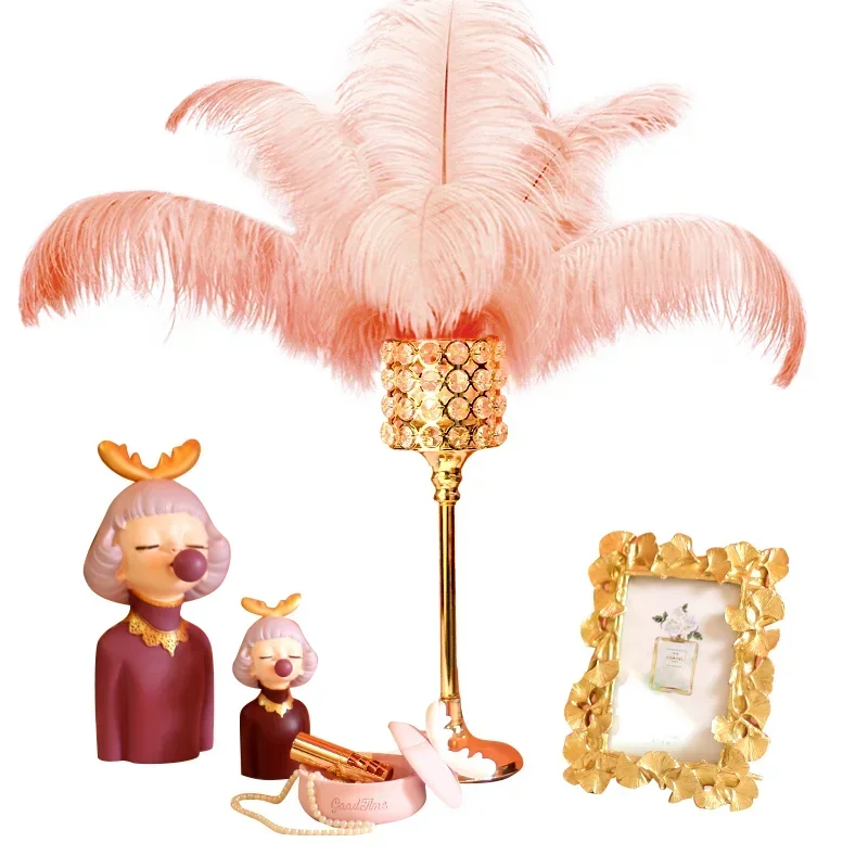 Гостиная обеденный стол Хрустальная подсвечник украшение на День святого