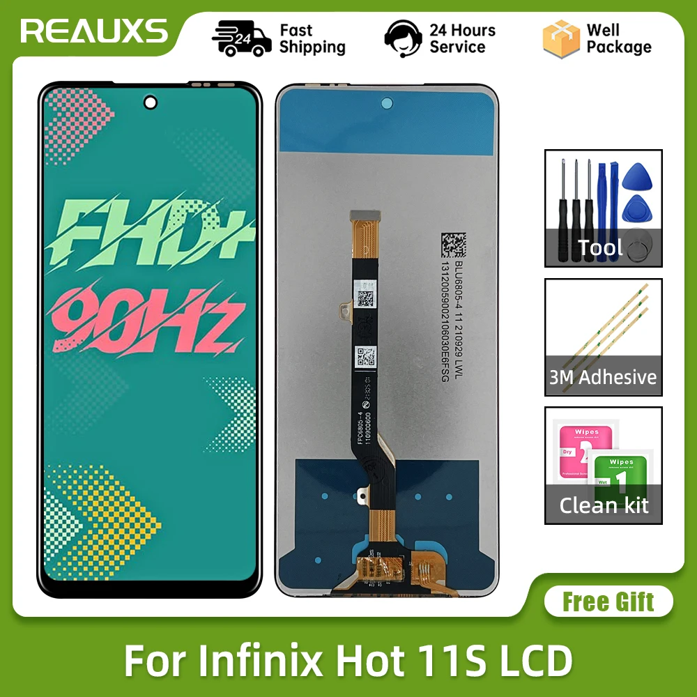 6 78 &quotоригинальный новый для Infinix Hot 11S X6812 ЖК-дисплей кодирующий преобразователь