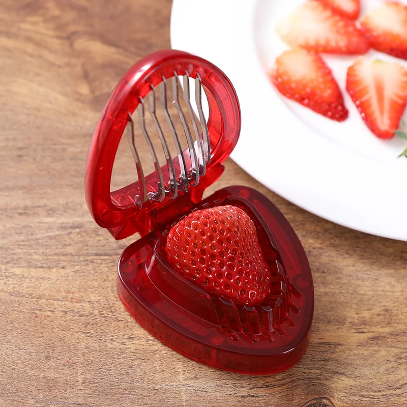 

Strawberry Cutter Slicer Strawberry Corer Strawberry Huller Berry Cherry Fruit Carving Tools Kitchen Gadgets Accessories