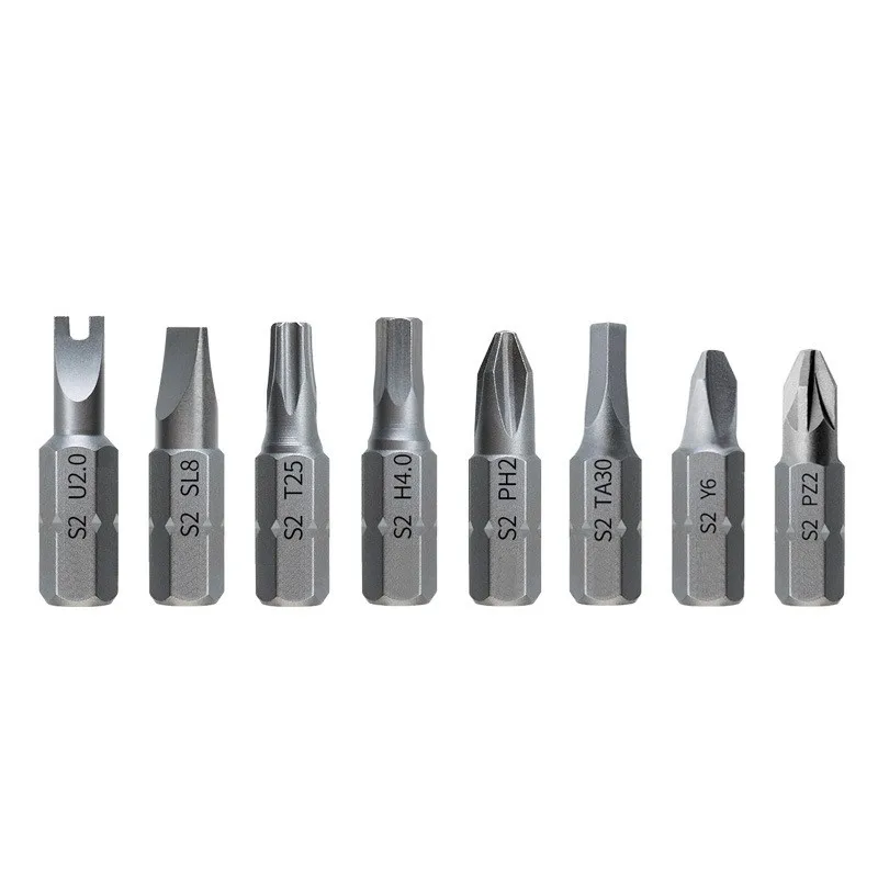 

8PCS 25mm Screwdriver Bits Set S2 Steel Hex Screwdriver Dit Kit Cross Torx Triangle Drill Bits Power Hand Tools