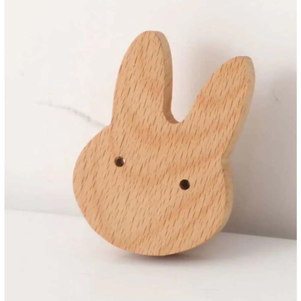 

Home Decoration New Wooden Hook Creative Nordic Cute Animal Hook Wall Hanging Coat Hook Solid Wood Hook Kitchen Accessories