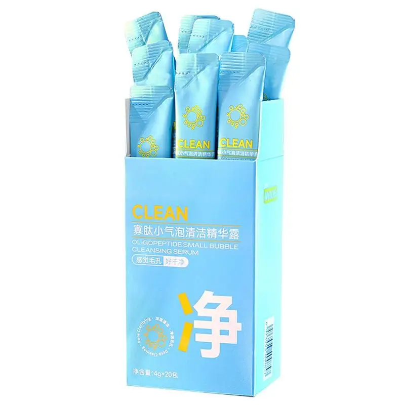 

Oligopeptide Cleansing Essence Small Bubble Foam Cleanser Rejuvenating Face Serum Clean Blackheads Shrinks Pores Skin Care