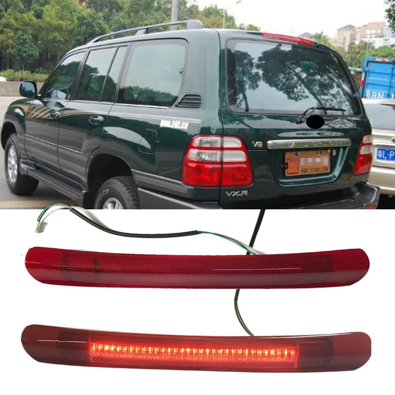 

LED additional Brake Lights brake lamp CAR STYLING vehicle alarm light fit for land cruiser lc100 fj100 4500 4700 lx470 1998-07