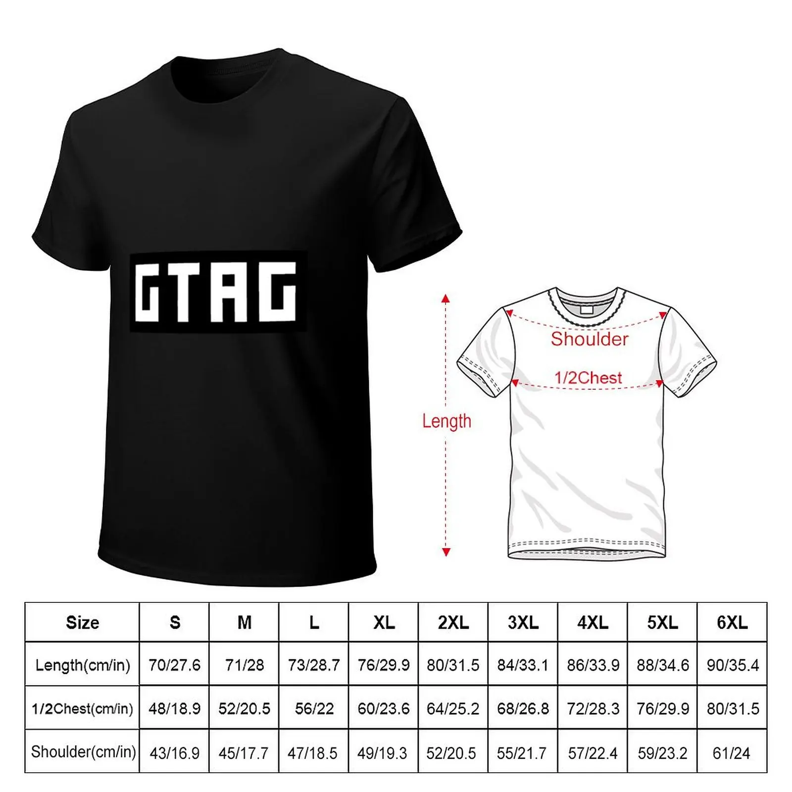 Фото Неофициальная футболка с логотипом Gorilla Tag GTAG, удобная для повседневной носки. №2
