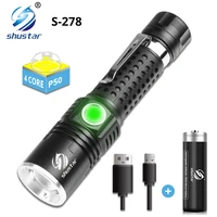 ultra bright flashlight with xhp50 glare torch zoomable portable long range camping light waterproof suitable for adventure