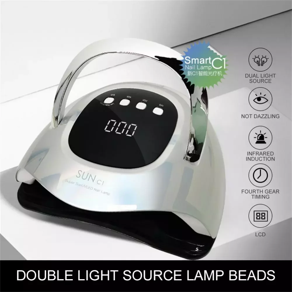 

NEW2023 Nail Dryer Nail Lamp 120W 63 LED Lamp Bead UV LED Nail Lamp For Quick Drying Nail Polish Gel Nail Art Manicure Tool