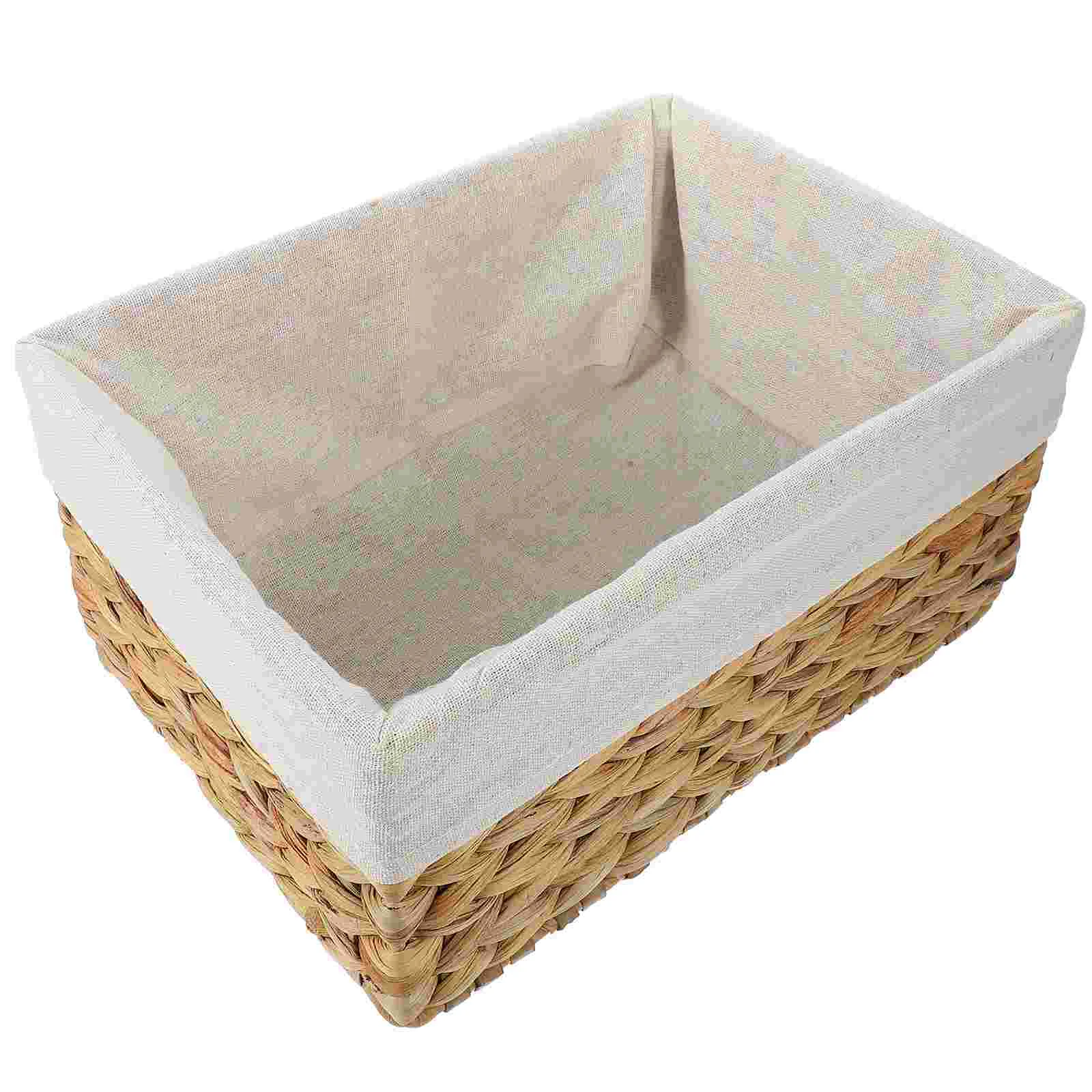 

Basket Wicker Organizer Storage Baskets Paper Toilet Woven Laundry Hamper Makeup Seagrass Box Fruit Eggs Rising Dough Straw