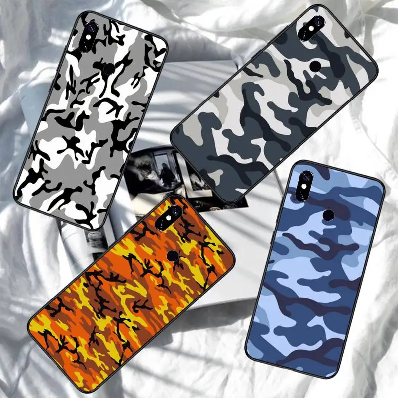 

Camouflage Military ArmyGreen Phone Case For Xiaomi Redmi note 7 8 9 11 i t s 10 A poco f3 x3 pro lite funda shell coque cover
