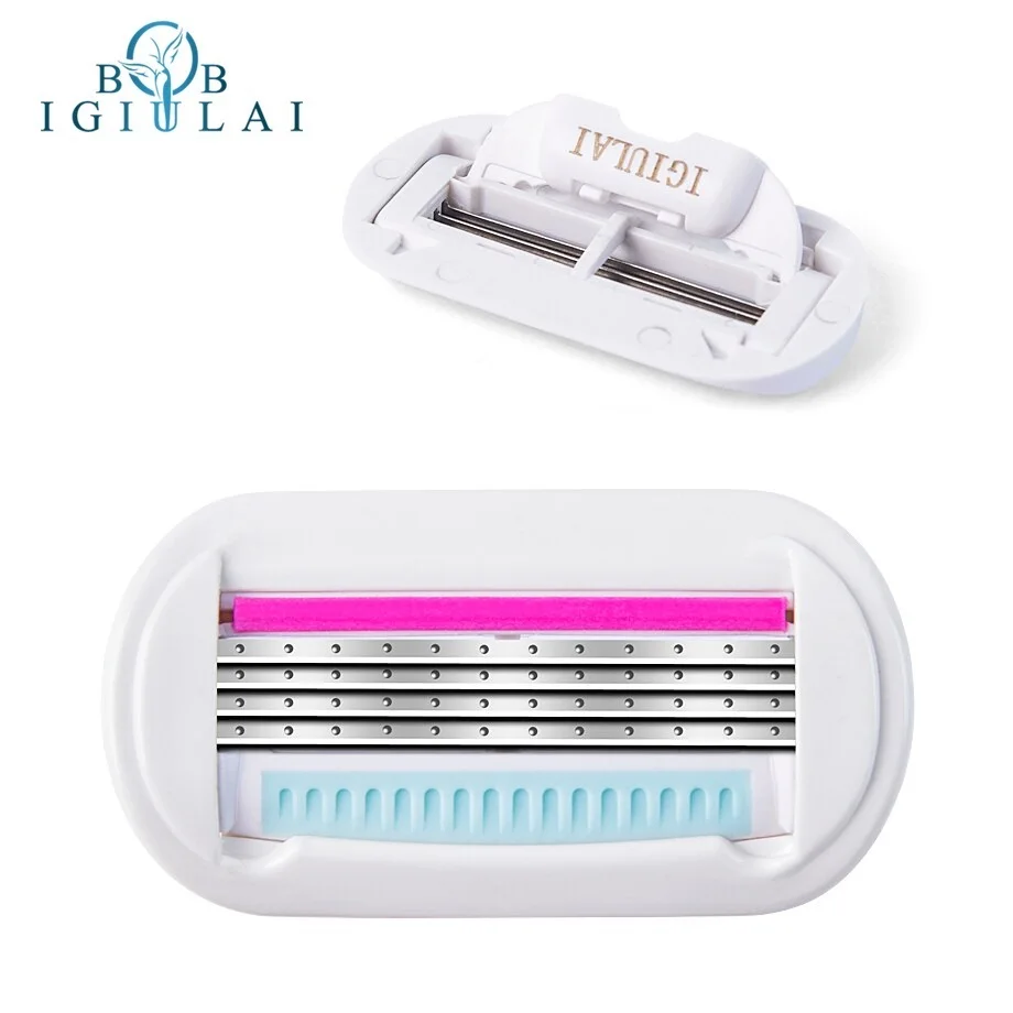RZR IGUETTA  Women Razor Blades Safe Hair Remover Face/ Leg/ Armpit/ Bikini Beauty Hair Shaving Blade Compatible Venus Shaver