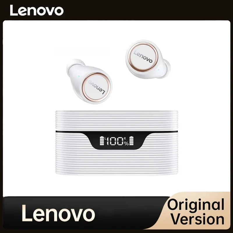 

Спортивные наушники Lenovo LP12, TWS AI трехэкранные наушники со светодиодным дисплеем, биологическая диафрагма, микрофон, шумоподавление, Bluetooth 5,0