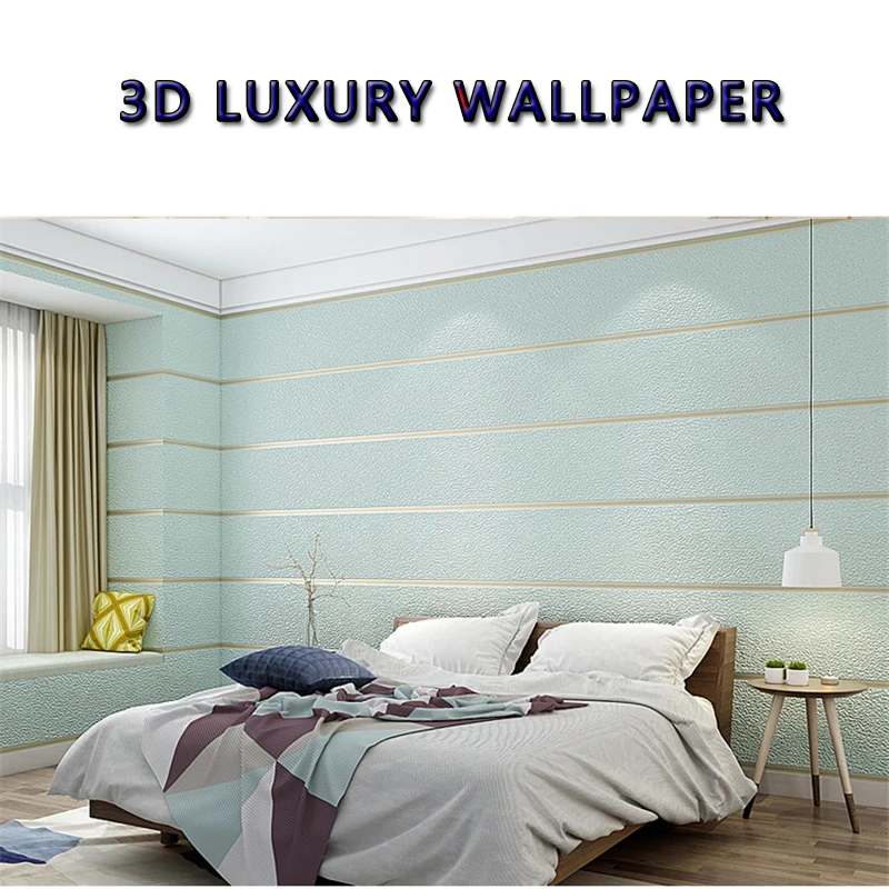 

Room Decor 3D Wallpaper Non-woven Imitation Deerskin Velvet Non-self-adhesive Home Decor Living Room TV Background Wall Stickers