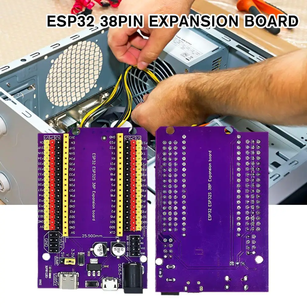 Умная плата ESP32 телефон с двумя USB-портами CP2102 Wi-Fi + Bluetooth