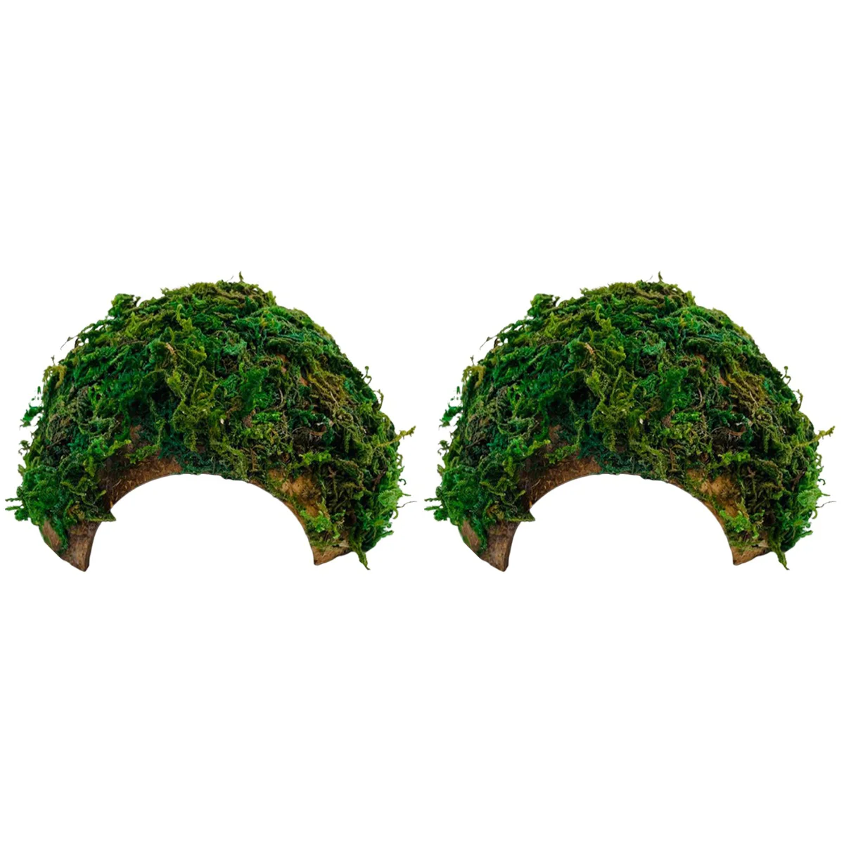 

Reptile Cave Platform Turtle Hide Hideout Gecko Aquarium Mossy Terrarium Lizard Crawling Shelter Pet Basking Habitat Ornament