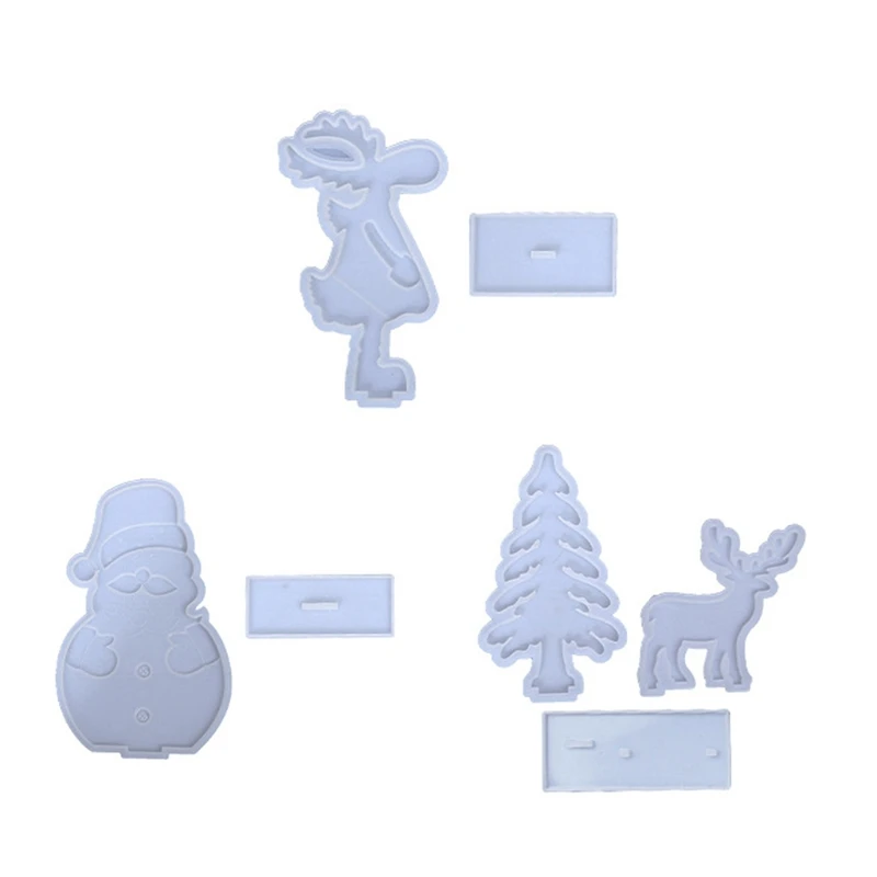 

Handmade Xmas Mold Epoxy Resin Mold Home Decorations Pendants Silicone Mould 918F