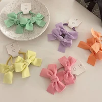 2pcslot sweet hair band girls hair ties bows elastic rubber band flower small ball scrunchies baby kids hair accessories 2022