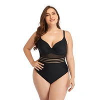 new large size solid swimsuit woman large one piece backless fat monokini woman swimsuits beach monokini print fat swim suit