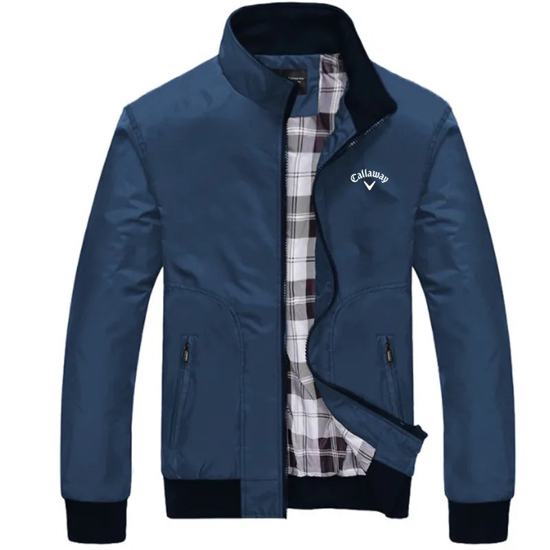 

Golf men's clothes Mens Golf Jackets golf wear coat Casual Sport Stand Collar Long Sleeve Zipper Coats Bomber Men's jacket Male