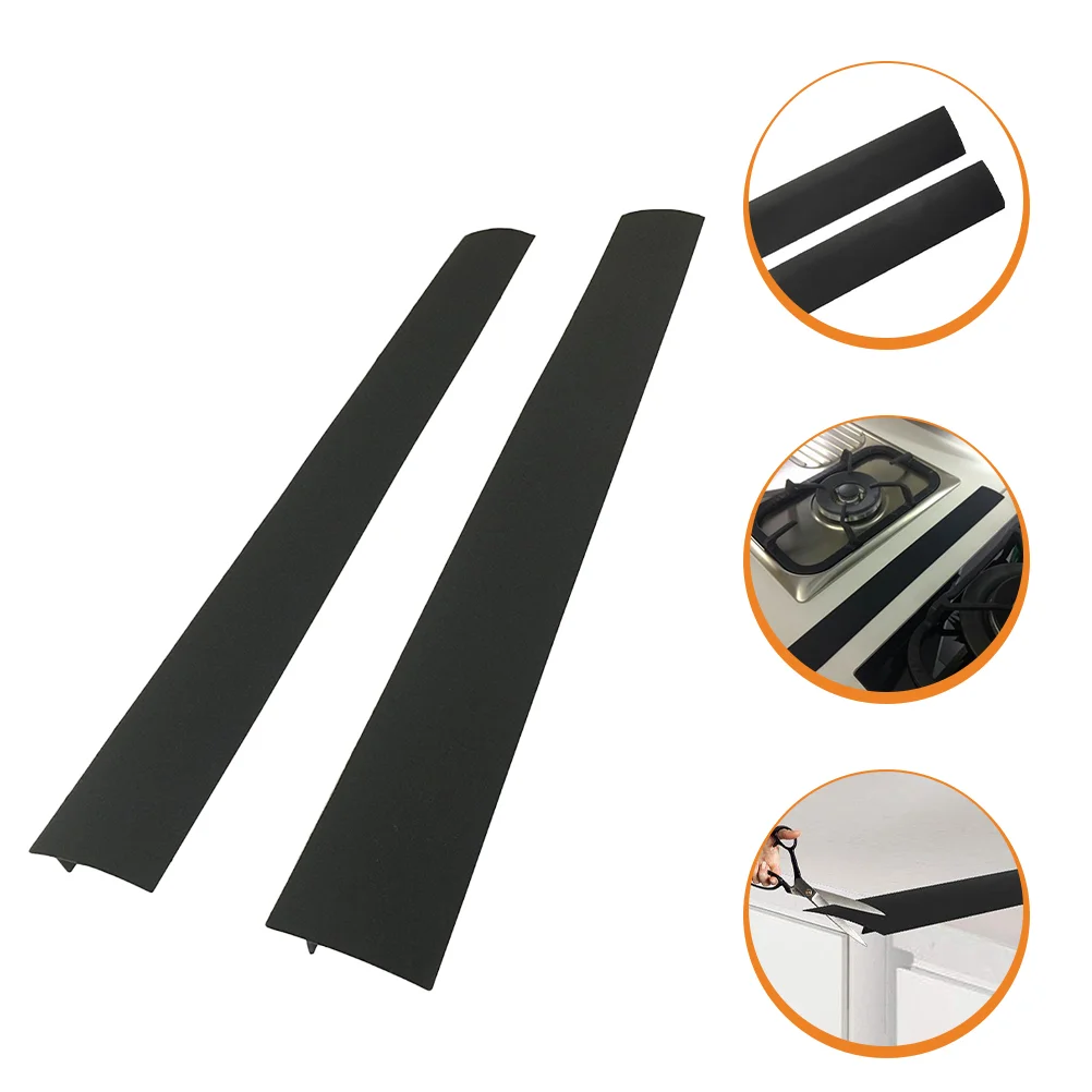 

Gap Stove Coverfiller Black Silicone Oven Protector Kitchen Between Guardrange Strip Guards Cabinet Sealing Covers Capliner Seal