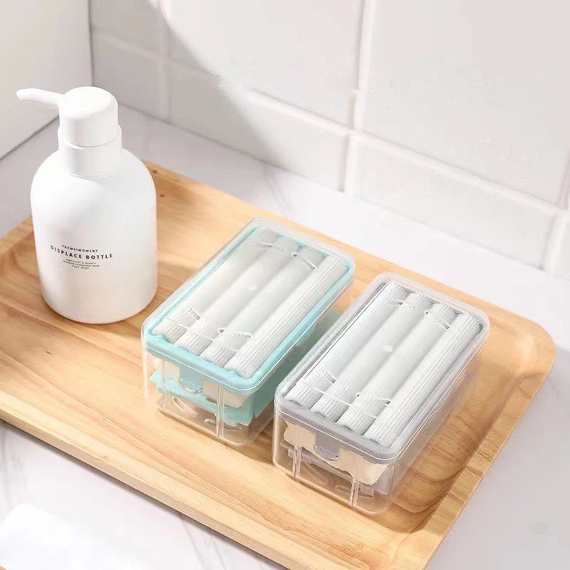 

Multifunctional Soap Box Laundry Soap Box Household Hands-free Rubbing Roller Hydraulic Soap Bubbler