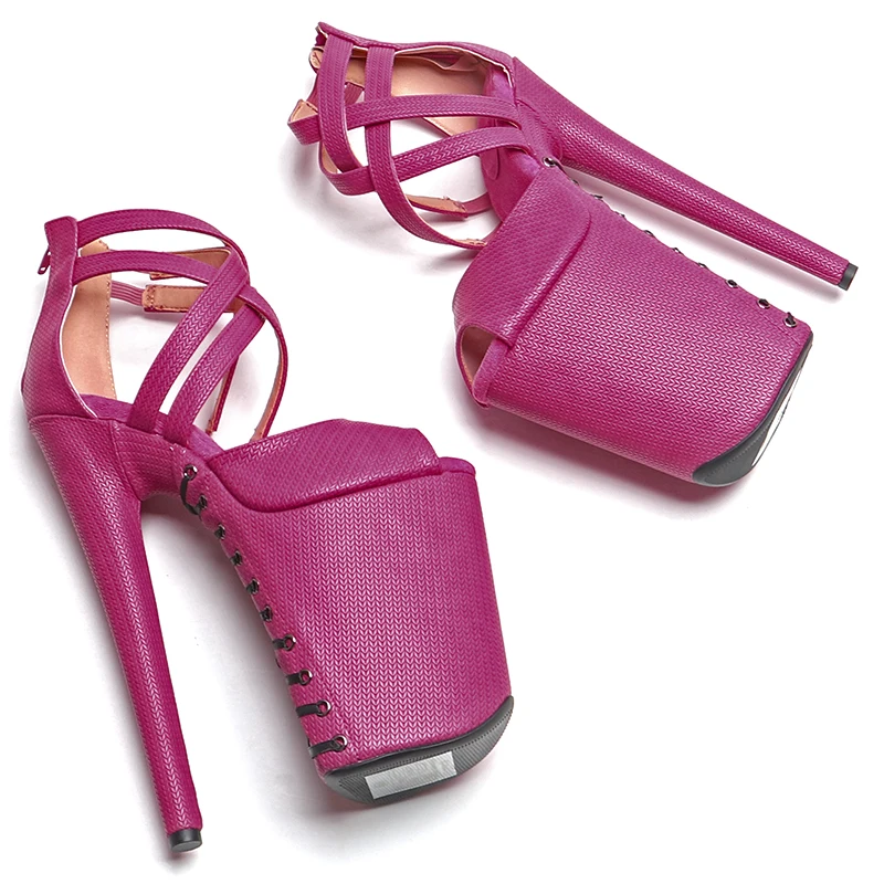 Сандалии Leecabe из искусственной кожи босоножки на платформе и высоком каблуке с