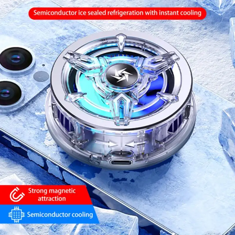 

Adjustable Radiator Universal Magnetic Attraction Type-c Second Gear Refrigeration Phone Heat Sink Phone Accessories Game Cooler