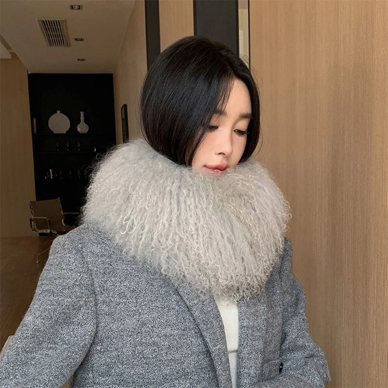 Корейский женский пляжный шерстяной шарф модный новый трендовый теплый из