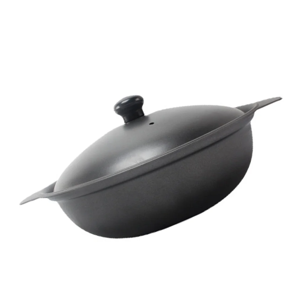 

Pot Iron Cast Casserole Rice Oven Braised Chickenclaycooking Stewpot Round Stock Bibimbap Steam Stew Hot Small Covered Ceramic