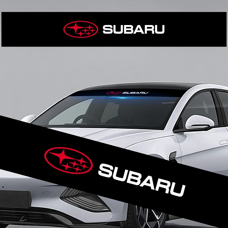 

New Car Vinyl Front Rear Window Windshield Waterproof Stickers Decal For Subaru LEGACY Forester Outback Rally WRX WRC XV Impreza
